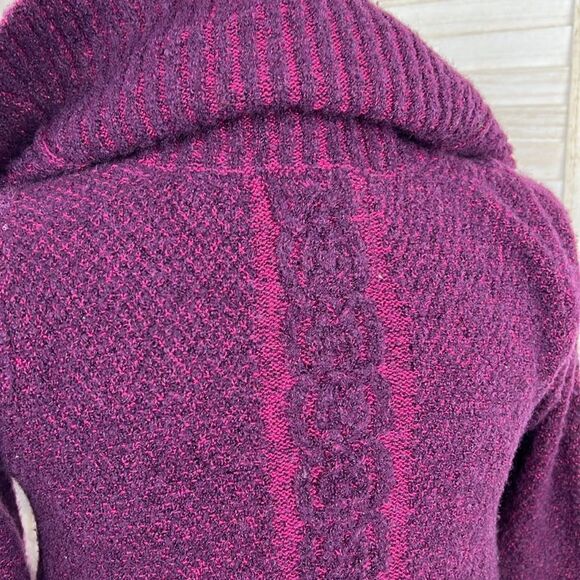 Anthropologie Angel of the North Wool Blend Cowl Neck Poncho Sweater XS - Picture 10 of 14